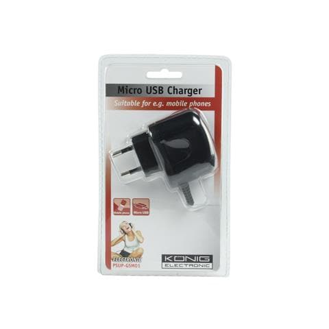 König PSUP-GSM01, Interno, Telefono cellulare, AC, Nokia, Samsung, LG, Motorola, Sony Ericsson, Apple, Qualcomm, NEC, Nero, 100 - 240 - Foto 1